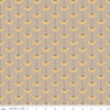 Image of Secret Garden Sunflowers Beach quilting cotton fabric by Amanda Castor for Riley Blake Designs. Features flowers on a gray background. Cute Little Fabric Shop.