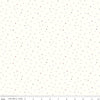 Image of Dapple Dot on Off White Christmas quilting cotton fabric by The RBD Designers for Riley Blake Designs. Features polka dots on a cream background. Cute Little Fabric Shop.