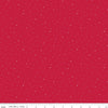 Image of Dapple Dot Jazzberry quilting cotton fabric by The RBD Designers for Riley Blake Designs. Features polka dots on a red background. Cute Little Fabric Shop.