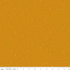 Image of Dapple Dot Butterscotch quilting cotton fabric by The RBD Designers for Riley Blake Designs. Features polka dots on a yellow background. Cute Little Fabric Shop.