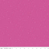 Image of Dapple Dot Passion quilting cotton fabric by The RBD Designers for Riley Blake Designs. Features polka dots on a pink background. Cute Little Fabric Shop.