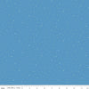 Image of Dapple Dot Medium Blue quilting cotton fabric by The RBD Designers for Riley Blake Designs. Features polka dots on a blue background. Cute Little Fabric Shop.