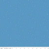Image of Dapple Dot Medium Blue quilting cotton fabric by The RBD Designers for Riley Blake Designs. Features polka dots on a blue background. Cute Little Fabric Shop.