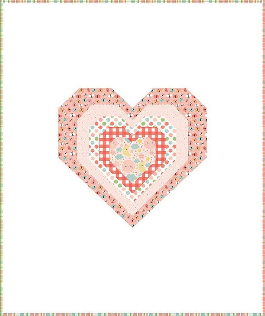 Baby Alma Quilt PATTERN Heart Pattern - Riley Blake INSTRUCTIONS Only
