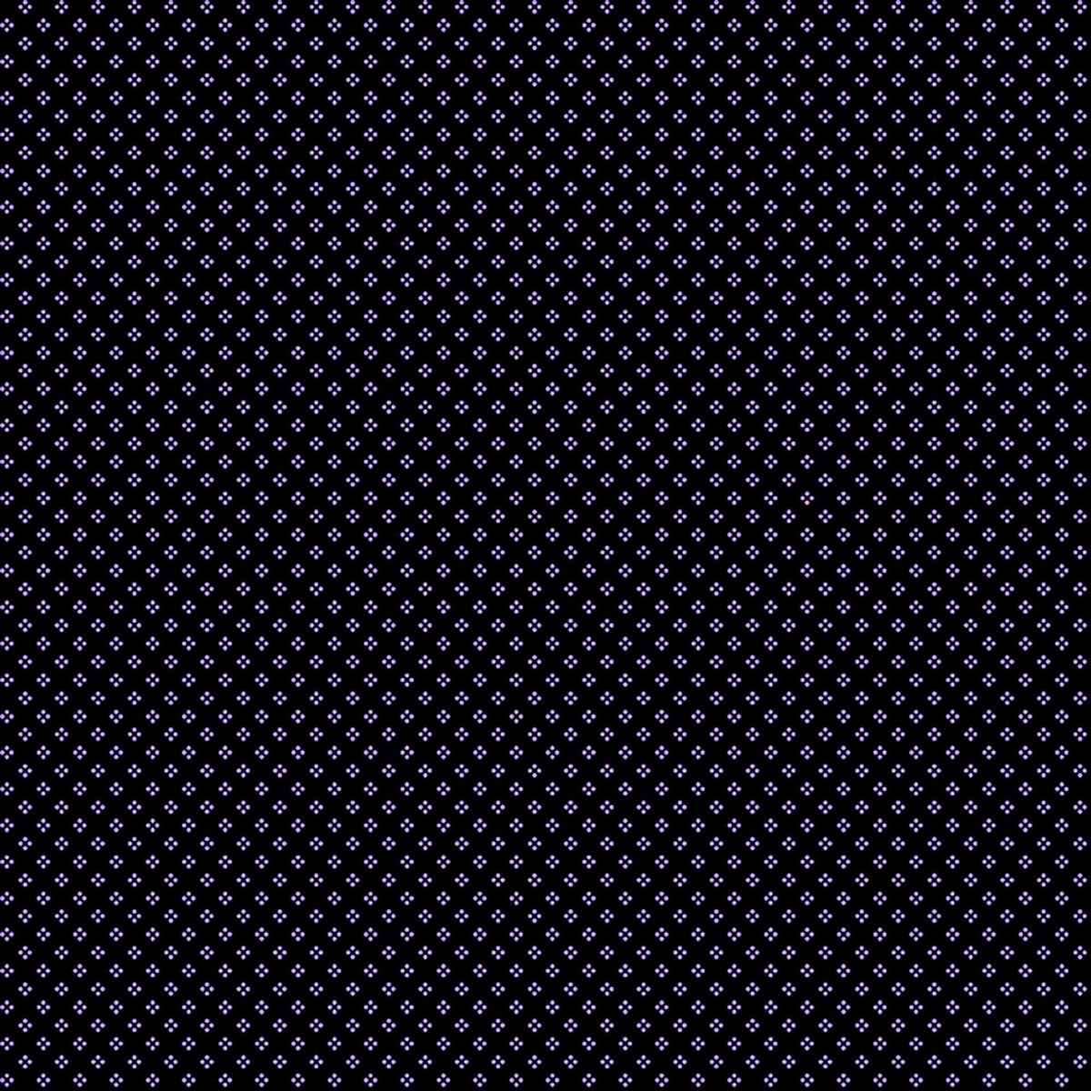 Image of Mountains are Calling Dot Geo Black quilting cotton fabric by Claudia McKinney for QT Fabrics. Features polka dots on a black background. Cute Little Fabric Shop.