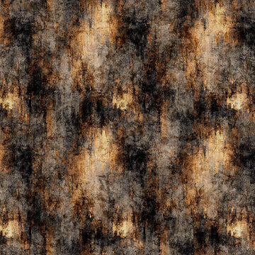 Image of Vivace Striated Texture Black Tan quilting cotton fabric by Morris Creative Group for QT Fabrics. Features printed texture on a black and tan background. Cute Little Fabric Shop.
