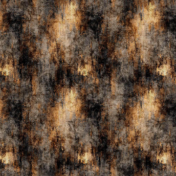 Image of Vivace Striated Texture Black Tan quilting cotton fabric by Morris Creative Group for QT Fabrics. Features printed texture on a black and tan background. Cute Little Fabric Shop.