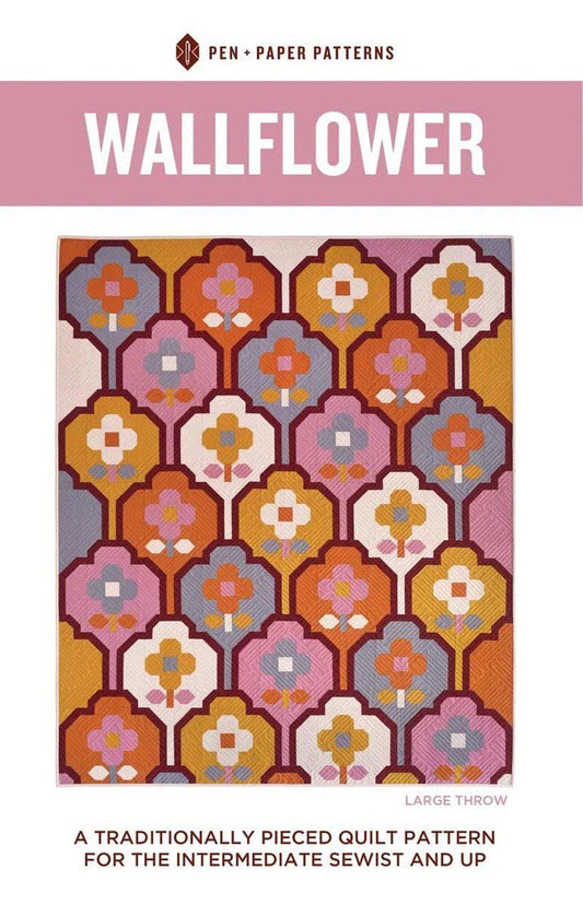 SALE Wallflower Quilt PATTERN Floral Pattern - Riley Blake INSTRUCTIONS Only