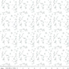 Image of Petals & Hazel Hearts Off White quilting cotton fabric by Simple Simon & Company for Riley Blake Designs. Features hearts on a white background. Cute Little Fabric Shop.