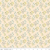 Image of Petals & Hazel Meadow Blush quilting cotton fabric by Simple Simon & Company for Riley Blake Designs. Features flowers on a cream background. Cute Little Fabric Shop.