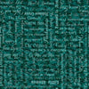 Image of Book Club Classic Books Text Teal quilting cotton fabric by Morris Creative Group for QT Fabrics. Features words on a blue background. Cute Little Fabric Shop.