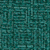 Image of Book Club Classic Books Text Teal quilting cotton fabric by Morris Creative Group for QT Fabrics. Features words on a blue background. Cute Little Fabric Shop.