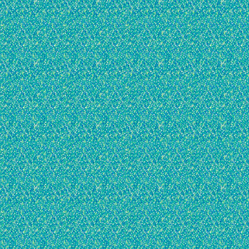 Image of Balloonfest Speckle Texture Turquoise quilting cotton fabric by Anthony Kleem for QT Fabrics. Features printed texture on a blue background. Cute Little Fabric Shop.