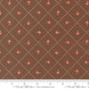 Image of Natures Sketchbook Mushroom and Grid Bark quilting cotton fabric by Elena Amo for Moda Fabrics. Features mushrooms on a brown background. Cute Little Fabric Shop.