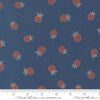 Image of Natures Sketchbook Berries Twilight quilting cotton fabric by Elena Amo for Moda Fabrics. Features berries on a blue background. Cute Little Fabric Shop.