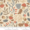 Image of Natures Sketchbook Forest Finds Pearl quilting cotton fabric by Elena Amo for Moda Fabrics. Features plants on a cream background. Cute Little Fabric Shop.