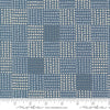 Image of Natures Sketchbook Dots Dusk quilting cotton fabric by Elena Amo for Moda Fabrics. Features polka dots on a blue background. Cute Little Fabric Shop.