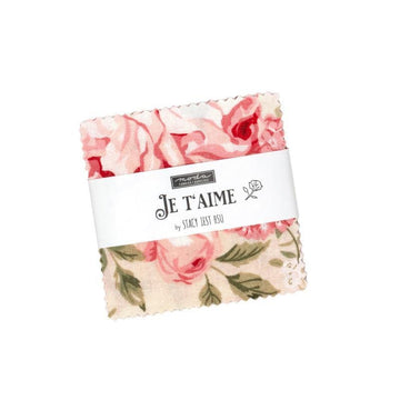 Je Taime 2.5" Squares Mini Charm Pack Valentine's Fabric - 20990MC - 42-Piece Precut - Moda Fabrics Quilting Cotton Fabric