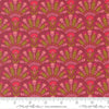 Image of Sitara Opaline Rose Wine quilting cotton fabric by Crystal Manning for Moda Fabrics. Features flowers on a pink background. Cute Little Fabric Shop.