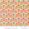 Image of Sitara Opaline Cream quilting cotton fabric by Crystal Manning for Moda Fabrics. Features flowers on a cream background. Cute Little Fabric Shop.