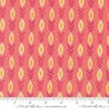 Image of Sitara Vines Rose quilting cotton fabric by Crystal Manning for Moda Fabrics. Features flowers on a pink background. Cute Little Fabric Shop.