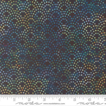 Image of Tranquil Patina Drishti Dot Horizon quilting cotton fabric by Debbie Maddy for Moda Fabrics. Features dot on a blue background. Cute Little Fabric Shop.