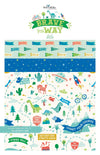 SALE Brave Your Way 2.5" Rolie Polie Baby Boy Fabric - RP-18310-40 - 40-Piece Precut - Riley Blake Quilting Cotton Fabric