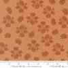 Image of Wellspring Speckled Serenade Coral Seashell quilting cotton fabric by Fancy That Design House for Moda Fabrics. Features flowers on an orange background. Cute Little Fabric Shop.