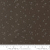 Image of Wellspring Dashed Charcoal quilting cotton fabric by Fancy That Design House for Moda Fabrics. Features dots on a black background. Cute Little Fabric Shop.