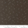 Image of Wellspring Dashed Charcoal quilting cotton fabric by Fancy That Design House for Moda Fabrics. Features dots on a black background. Cute Little Fabric Shop.