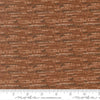 Image of Wellspring Blotted Dark Clay quilting cotton fabric by Fancy That Design House for Moda Fabrics. Features stripes on a brown background. Cute Little Fabric Shop.