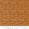 Image of Wellspring Blotted Caramel quilting cotton fabric by Fancy That Design House for Moda Fabrics. Features stripes on a brown background. Cute Little Fabric Shop.