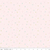 Image of Little Posies Ditsy Pink quilting cotton fabric by Cayla Naylor for Riley Blake Designs. Features stars on a pink background. Cute Little Fabric Shop.