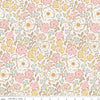 Image of Little Posies Main Pink quilting cotton fabric by Cayla Naylor for Riley Blake Designs. Features flowers on a pink background. Cute Little Fabric Shop.