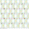 Image of Little Posies Diamonds Aqua quilting cotton fabric by Cayla Naylor for Riley Blake Designs. Features diamonds on a white, blue, and green background. Cute Little Fabric Shop.