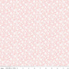 Image of Little Posies Floral Pink quilting cotton fabric by Cayla Naylor for Riley Blake Designs. Features flowers on a pink background. Cute Little Fabric Shop.