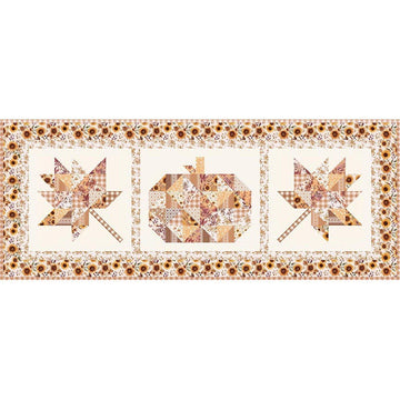 SALE Harvest Table Runner Kit Floral Fabric - KT-18281 - Riley Blake Quilting Cotton Fabric