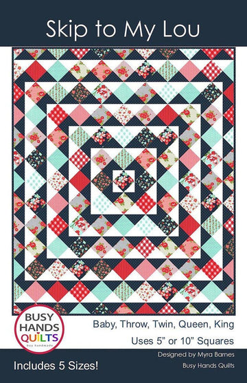 SALE Skip To My Lou Quilt PATTERN Precut Friendly Pattern - Riley Blake INSTRUCTIONS Only