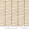 Image of Imprint Stacked Ivory quilting cotton fabric by Sewn By Amy Schelle for Moda Fabrics. Features a geometric fabric on a cream background. Cute Little Fabric Shop.
