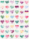 SALE MINKY Fleur The Love Quilting Lovestruck Rainbow White Valentine's Day Fabric - 39884 - Moda Fabrics 100% Polyester Fabric