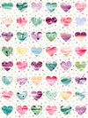 SALE MINKY Fleur The Love Quilting Lovestruck Rainbow White Valentine's Day Fabric - 39884 - Moda Fabrics 100% Polyester Fabric