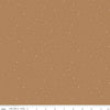 Image of Dapple Dot Maple quilting cotton fabric by The RBD Designers for Riley Blake Designs. Features polka dots on a brown background. Cute Little Fabric Shop.