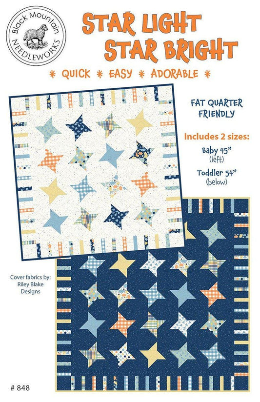 Star Light Star Bright Quilt PATTERN Precut Friendly Pattern - Riley Blake INSTRUCTIONS Only