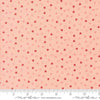 Image of Je Taime Sweetness Blush quilting cotton fabric by Stacy Iest Hsu for Moda Fabrics. Features hearts on a pink background. Cute Little Fabric Shop.