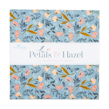 SALE Petals & Hazel 10" Stacker Floral Fabric - 10-18220-42 - 42-Piece Precut - Riley Blake Quilting Cotton Fabric