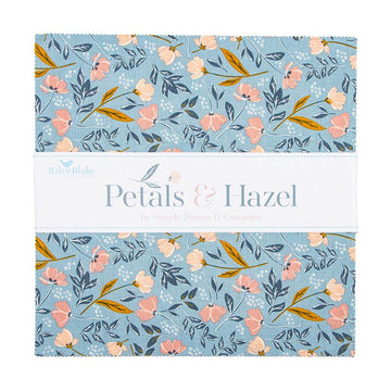 SALE Petals & Hazel 10" Stacker Floral Fabric - 10-18220-42 - 42-Piece Precut - Riley Blake Quilting Cotton Fabric