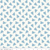 Image of Flannel Love You to the Moon Whales White flannel cotton fabric by Echo Park Paper Co for Riley Blake Designs. Features whales on a white background. Cute Little Fabric Shop.