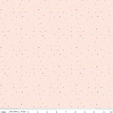 Image of Flannel Love You to the Moon Stars Blush flannel cotton fabric by Echo Park Paper Co for Riley Blake Designs. Features stars on a pink background. Cute Little Fabric Shop.