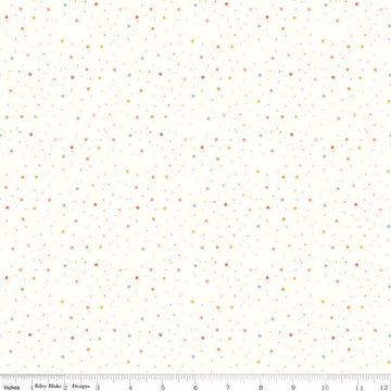 Image of Flannel Love You to the Moon Stars White flannel cotton fabric by Echo Park Paper Co for Riley Blake Designs. Features stars on a white background. Cute Little Fabric Shop.