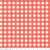 Image of Flannel Love You to the Moon Gingham Rouge flannel cotton fabric by Echo Park Paper Co for Riley Blake Designs. Features gingham on a red background. Cute Little Fabric Shop.